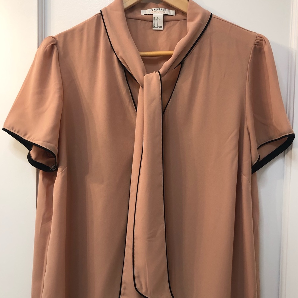 Chiffon Front Bow Blouse